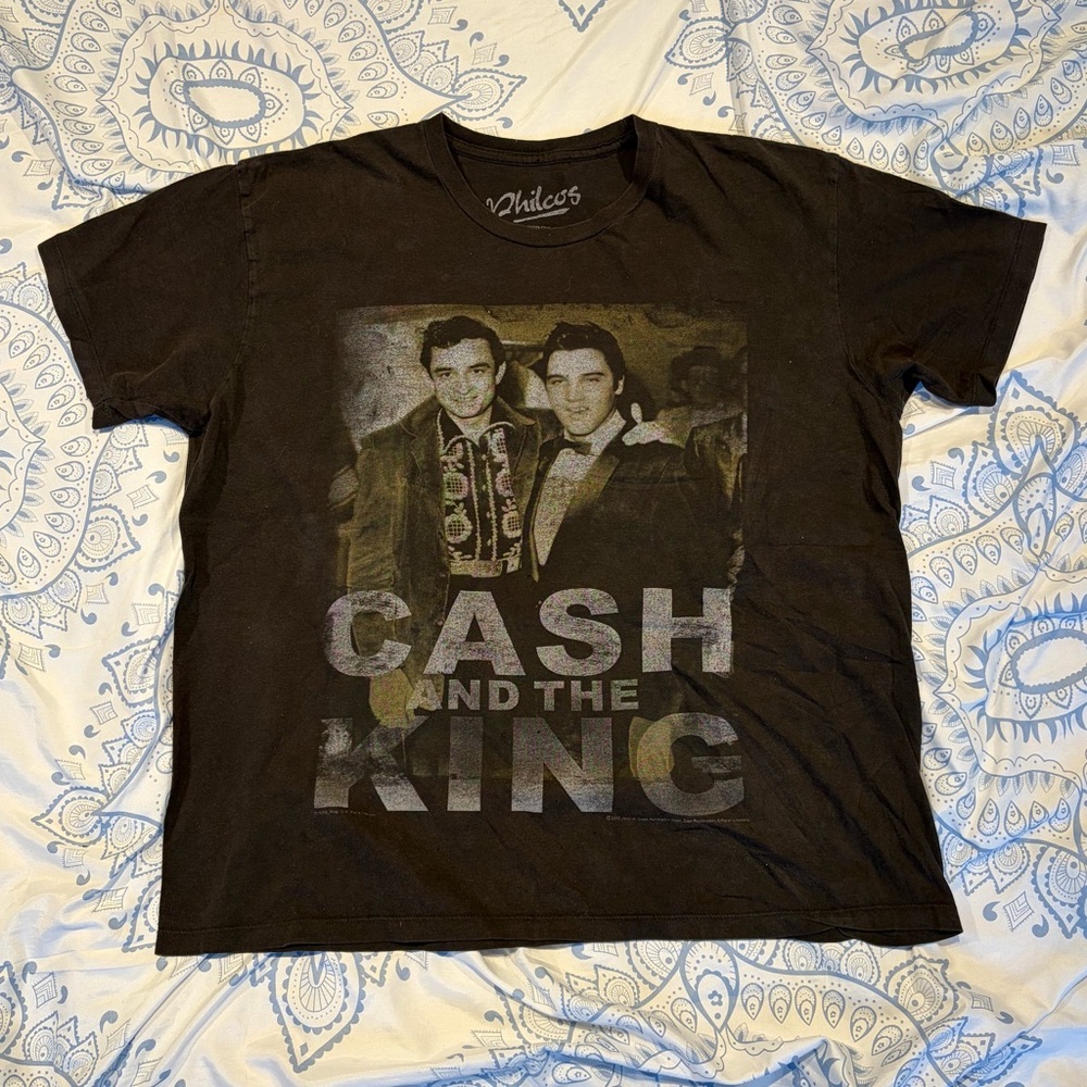Johnny Cash Elvis Shirt Large
